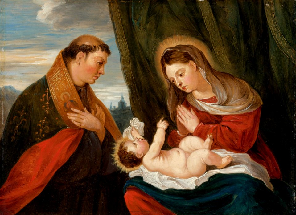 David Teniers - Madonna and Child with St Louis of Toulouse 292N08715 5WW4T