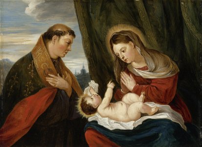 David Teniers - Madonna and Child with St Louis of Toulouse 292N08715 5WW4T