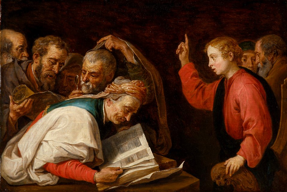 David Teniers after Ribera - Jesus among the Doctors GG 9801