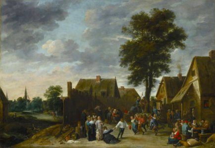 David Teniers (II) - The Kermis at the Half Moon Inn - WGA22090