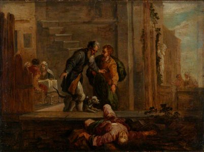 David Teniers after Domenico Fetti - Tobit and the Dead Israelite CIA P 1978 PG 434