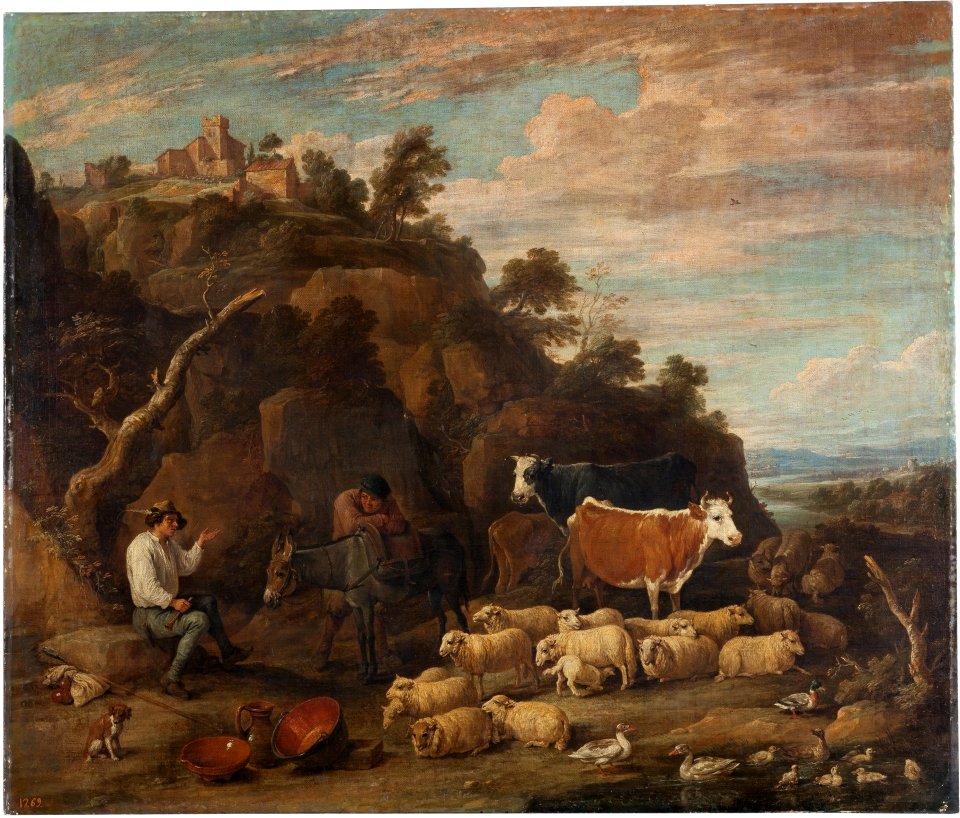 David Teniers (II) - Pastoral conversation