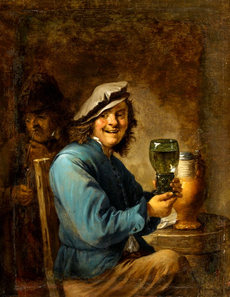 David Teniers (II) - The merry drinker | Creazilla