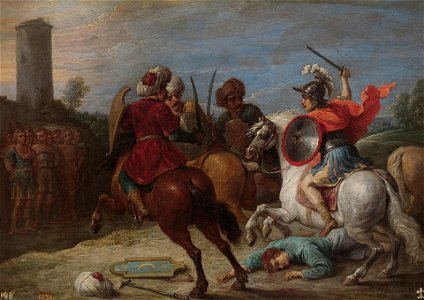 David Teniers (II) - Rinaldo's feats against the Egyptians