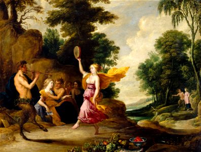 David Teniers d. Ä. - Pan spielt Flöte vor Nymphen und Satyrn - GG 736 - Kunsthistorisches Museum