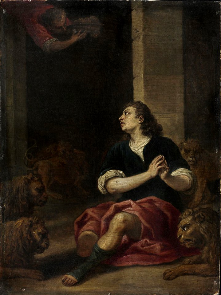 David Teniers - Daniel in the Lion's Den Cat697-pma