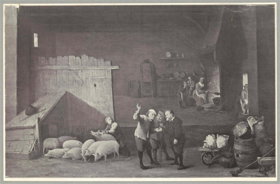 David Teniers - Bargaining for Pigs
