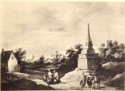 David Teniers - Obelisk with travellers cataloguedestabl00unse 9 0085
