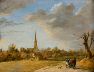 David Teniers de Jonge - Gezicht op een dorp - BR0001 (R463) - Rijksmuseum Twenthe