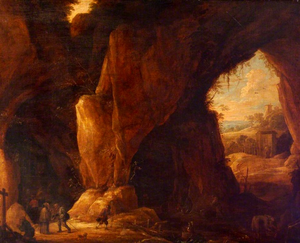 David Teniers II (1610-1690) (style of) - A Shrine in a Grotto - 485036 - National Trust