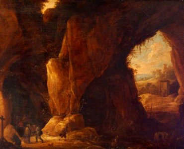 David Teniers II (1610-1690) (style of) - A Shrine in a Grotto - 485036 - National Trust