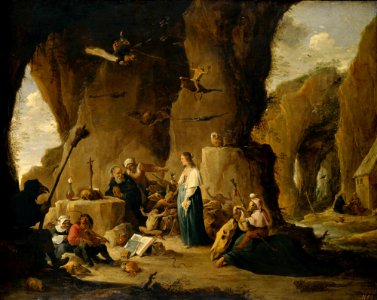 David Teniers (II) - The temptation of St. Anthony in the grotto