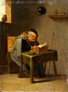 David Teniers dJ (Umkreis) Der Gelehrte in der Stube