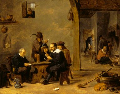 David Teniers II (1610-1690) - The Card Players - 1246500 - National Trust