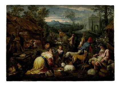 David Teniers after Bassano - An Allegory of Spring d5529764g. Free illustration for personal and commercial use.