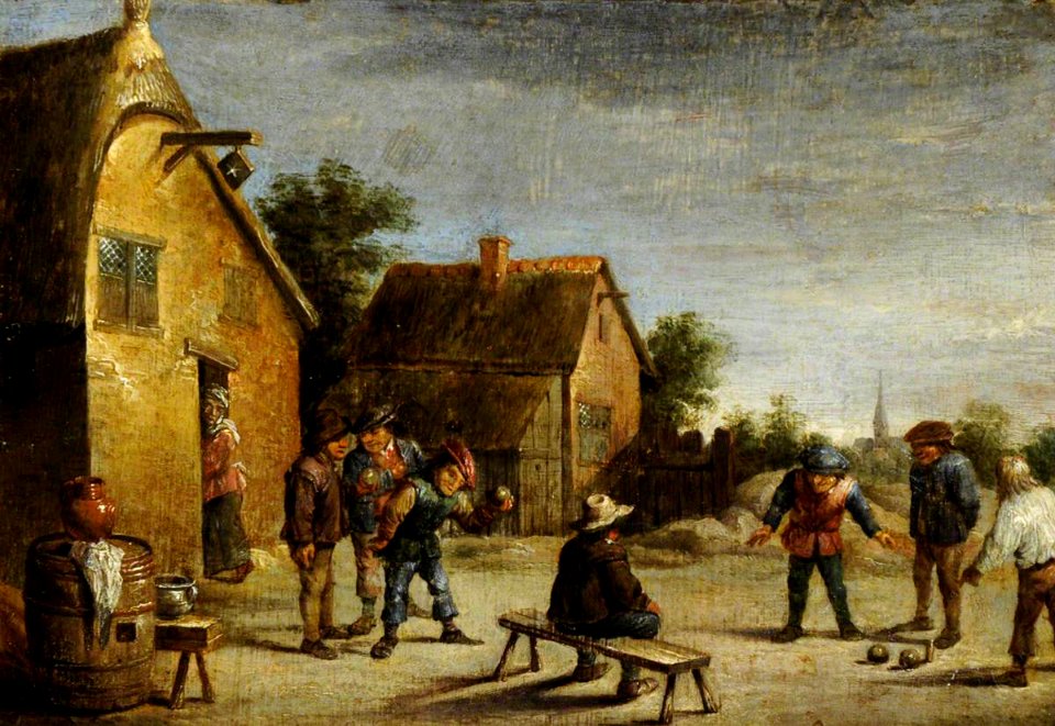 David Teniers II (1610-1690) (style of) - A Game of Bowls - 959522 - National Trust