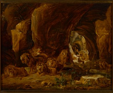 David Teniers II - Daniel in the lions’ den (Daniel 6-17-22, 14-30-39) - M.Ob.2167 - National Museum in Warsaw