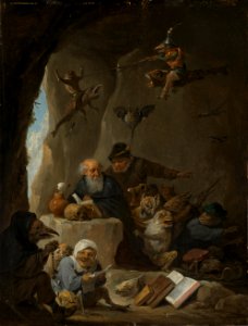David Teniers - De verzoeking van de heilige Antonius de Heremiet