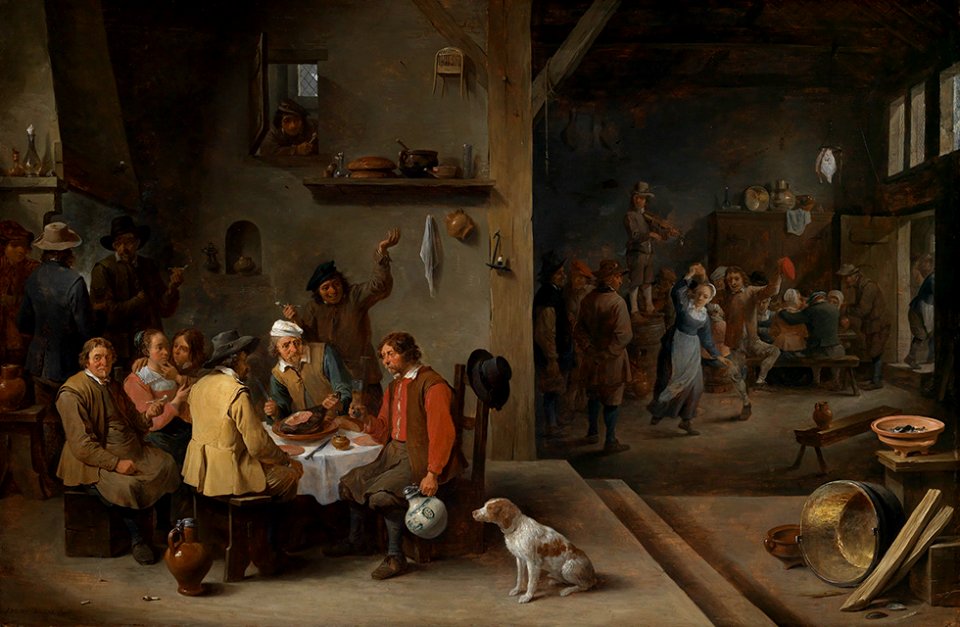 David Teniers - In der Schenke - 1901 - Staatliche Kunsthalle Karlsruhe