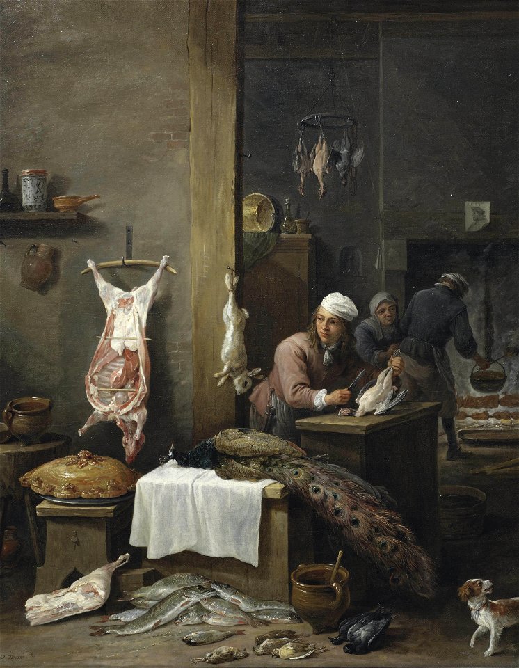 David Teniers II - Butchershop ( Le Cuisinier Flamand)