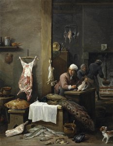 David Teniers II - Butchershop ( Le Cuisinier Flamand)
