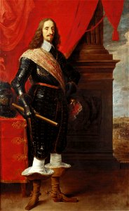 David Teniers d. J. - Erzherzog Leopold Wilhelm (1614-1662), im Hintergrund die Belagerung von Gravelingen - GG 3504 - Kunsthistorisches Museum