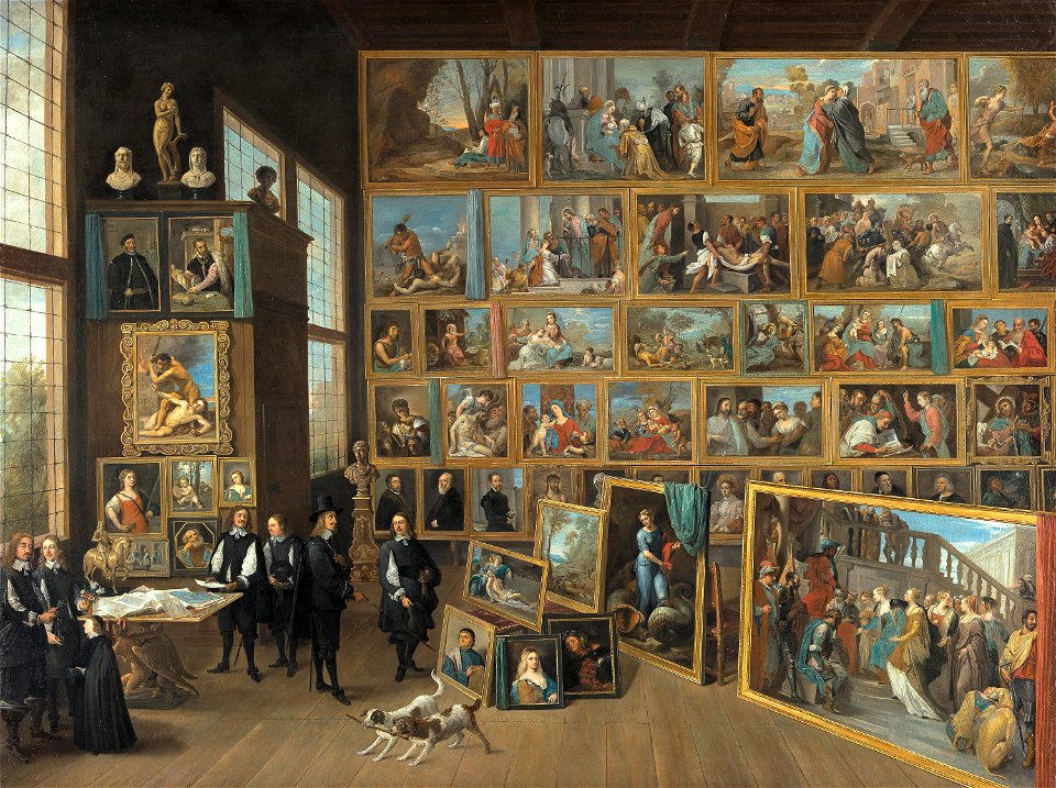 David Teniers d. J., , Kunsthistorisches Museum Wien, Gemäldegalerie - Erzherzog Leopold Wilhelm in seiner Gemäldegalerie - GG 739 - Kunsthistorisches Museum