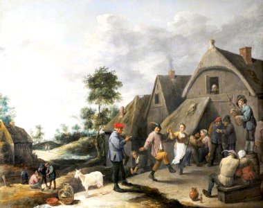 David Teniers II (1610-1690) - La fête du hameau - 1420343 - National Trust