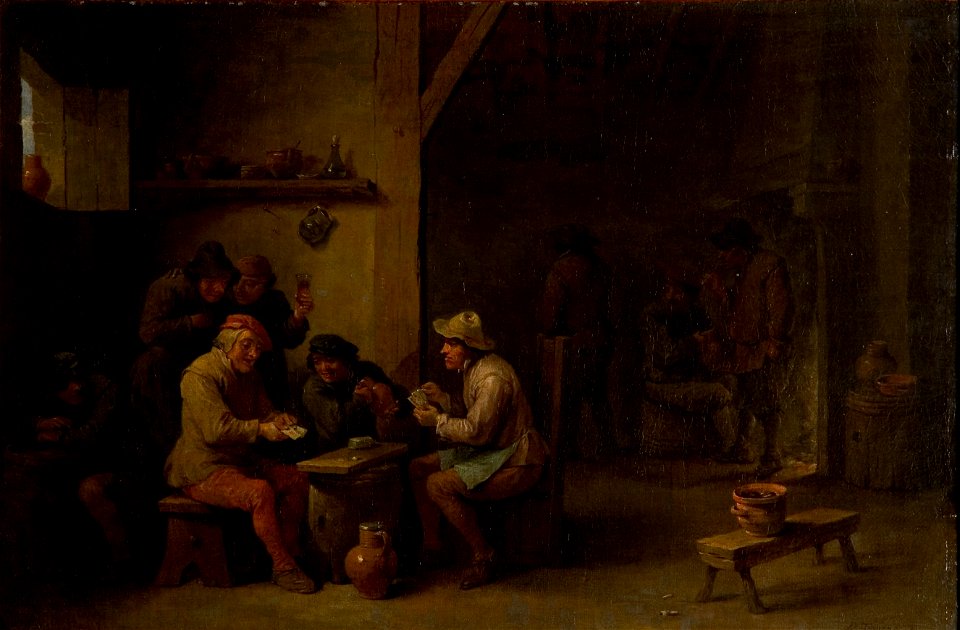 David Teniers de Jonge - Kaartspelers in een herberg - 0339 - Rijksmuseum Twenthe