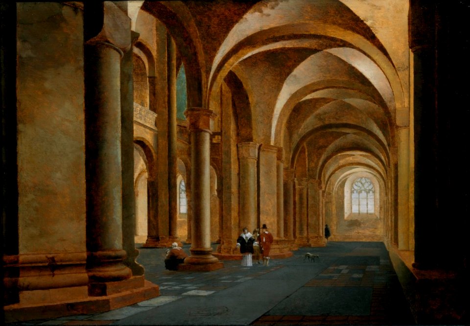 De noordelijke zijbeuk van de Sint Mariakerk te Utrecht Centraal Museum 7972