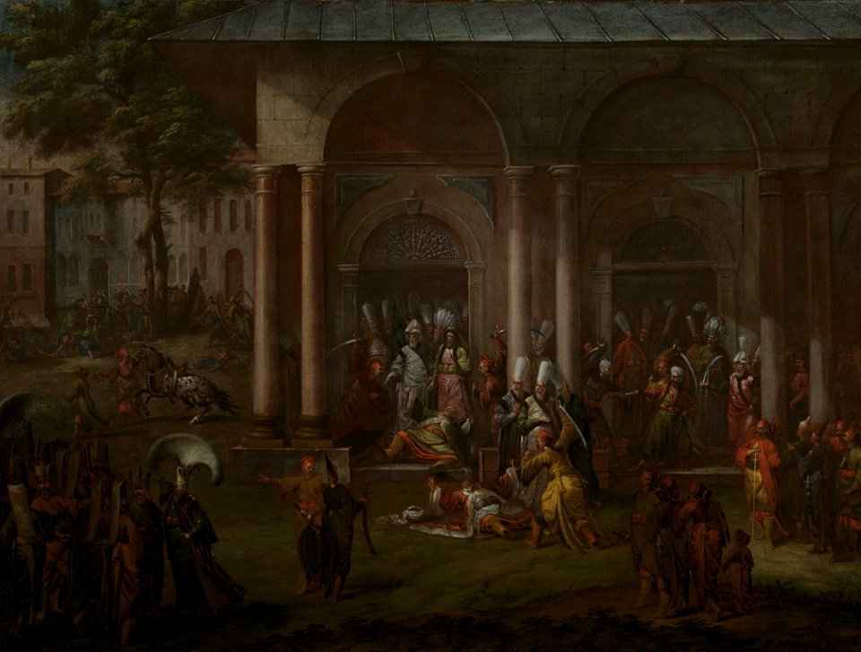 De moord op Patrona Halil en zijn volgelingen Rijksmuseum SK-A-2012