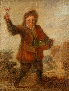 David Teniers II (1610-1690) (after) - A Cordial Seller, The Sense of Taste - 1151379 - National Trust