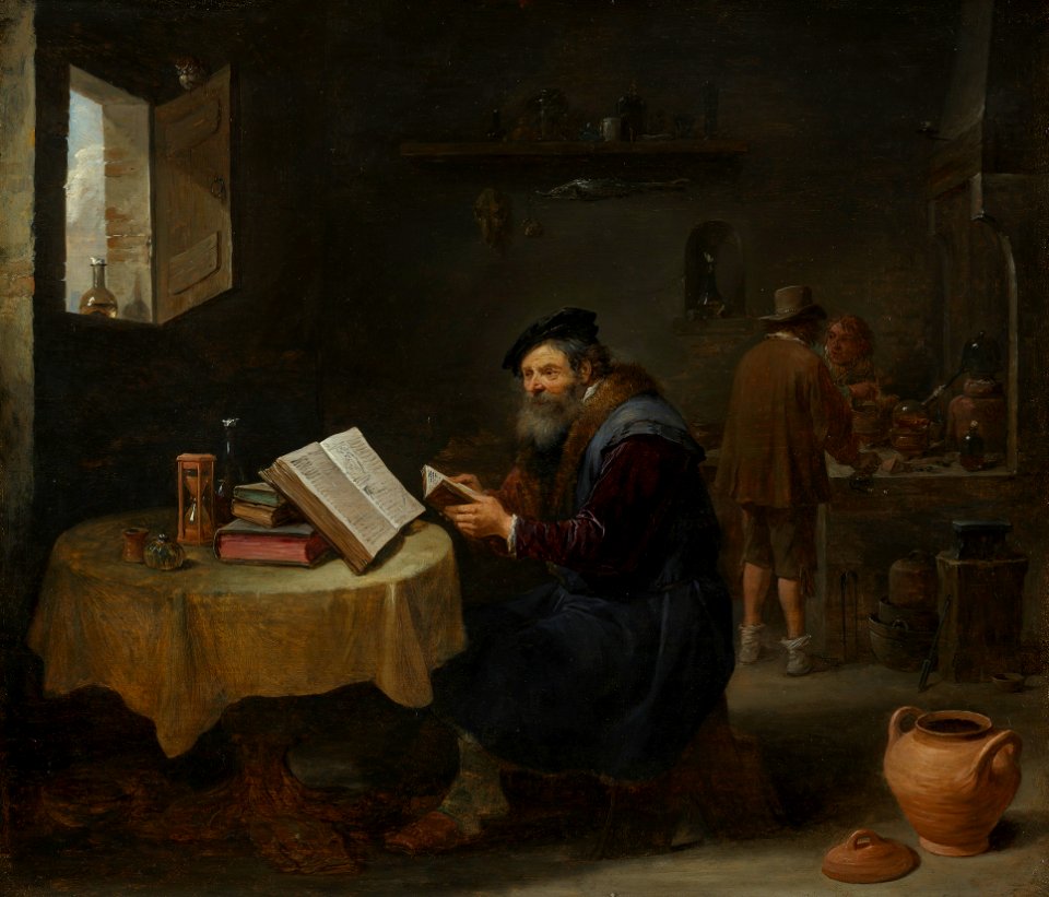 David Teniers the Younger (Antwerp 1610-Brussels 1690) - The Alchemist - RCIN 407264 - Royal Collection