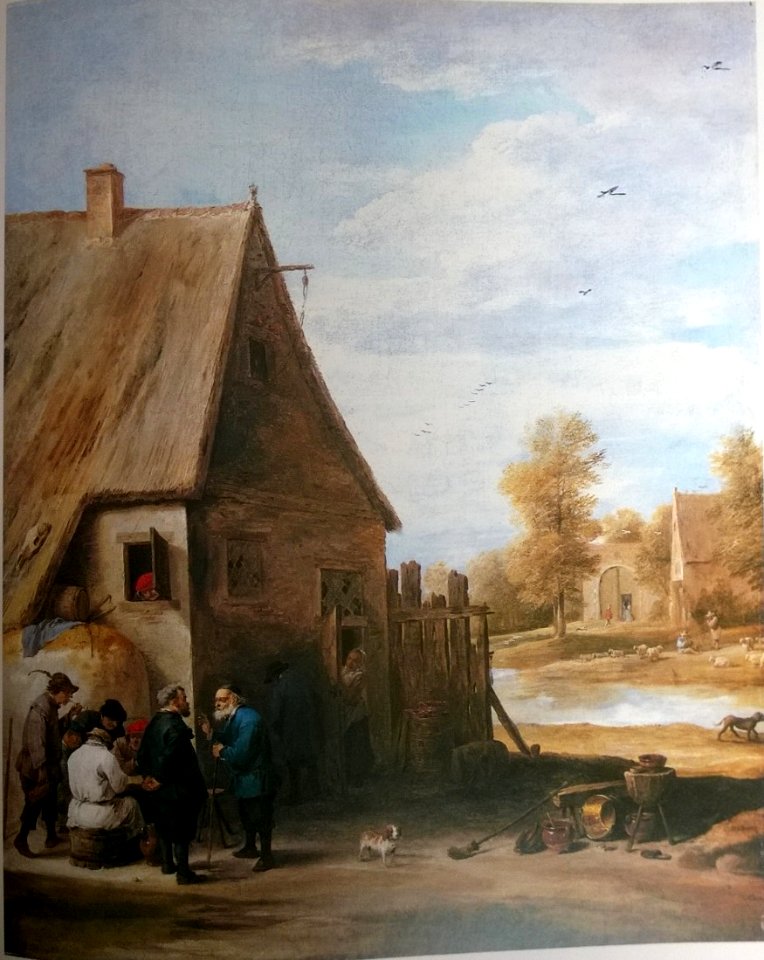 David Teniers the Younger - Farmers before an inn