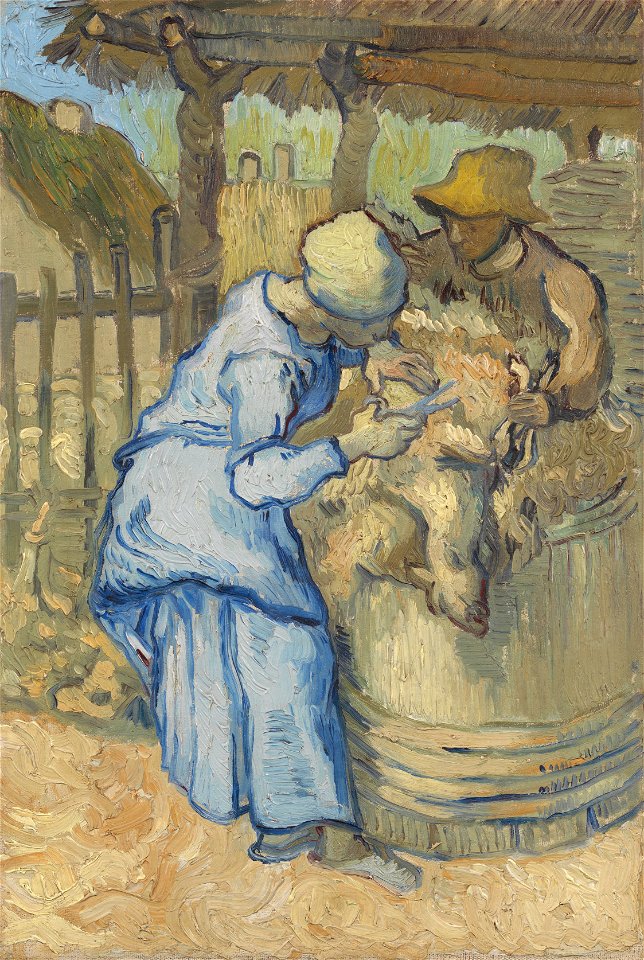 De schapenscheerster (naar Millet) - s0042V1962 - Van Gogh Museum