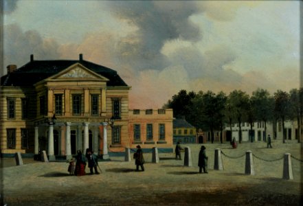 De schouwburg op het Vredenburg te Utrecht Centraal Museum 2513. Free illustration for personal and commercial use.