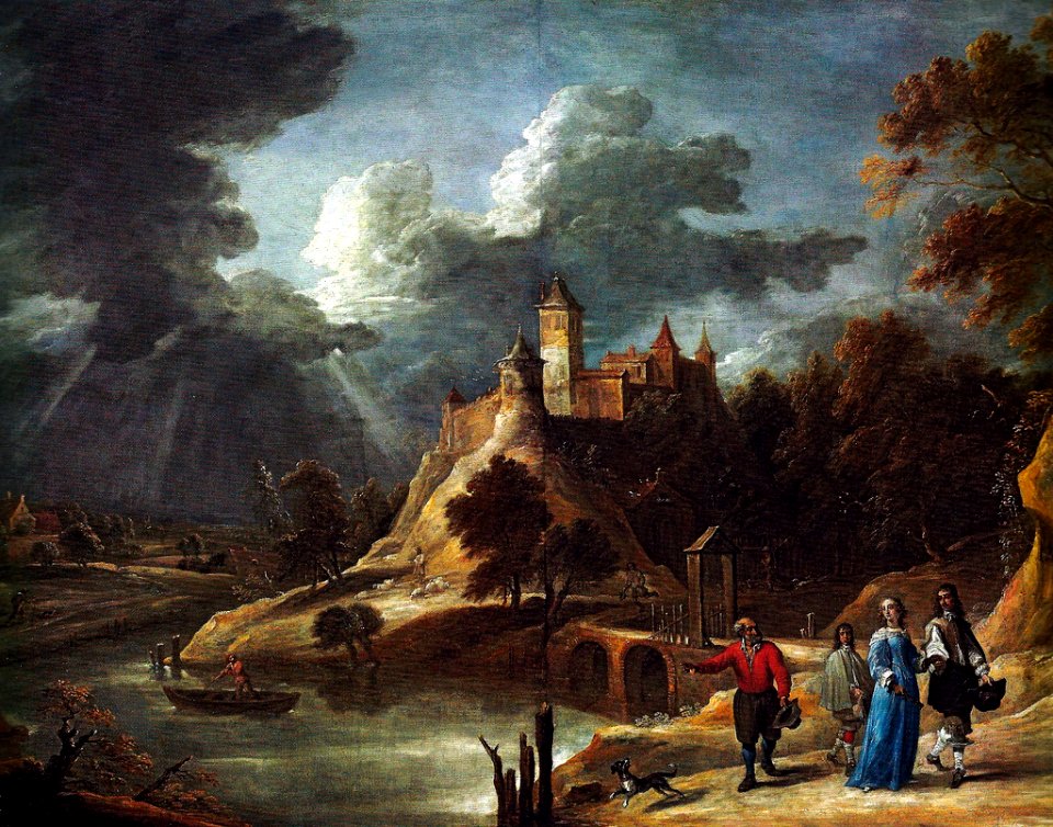 David Teniers the Younger - Landscape with a Castle