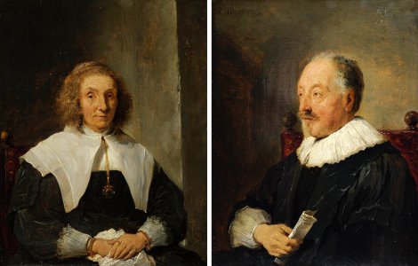 David Teniers the Younger - Portrait of a woman and Portrait of a man 6530AB