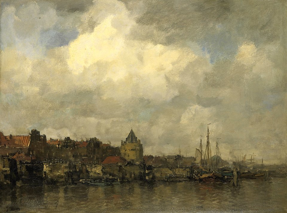 De Schreierstoren aan de Buitenkant te Amsterdam Rijksmuseum SK-A-2702