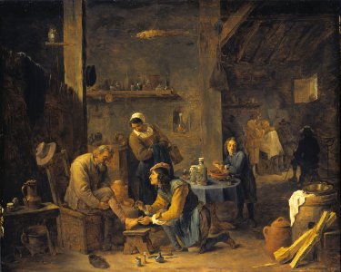 David Teniers the Younger - Village Doctor visiting a Patient