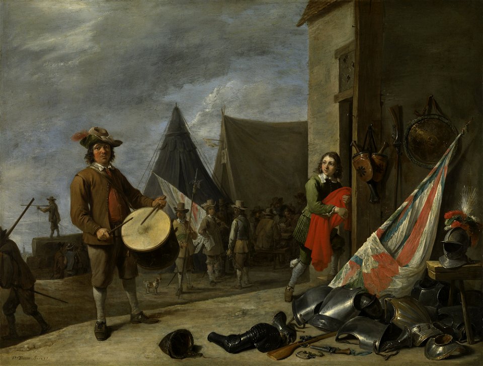 David Teniers the Younger (Antwerp 1610-Brussels 1690) - The Drummer - RCIN 406577 - Royal Collection