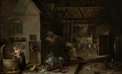 David Teniers II - La Ménagere Flamande - N08321-345-lr-1
