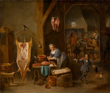 David Teniers the Younger - The Sausage Maker GG 715