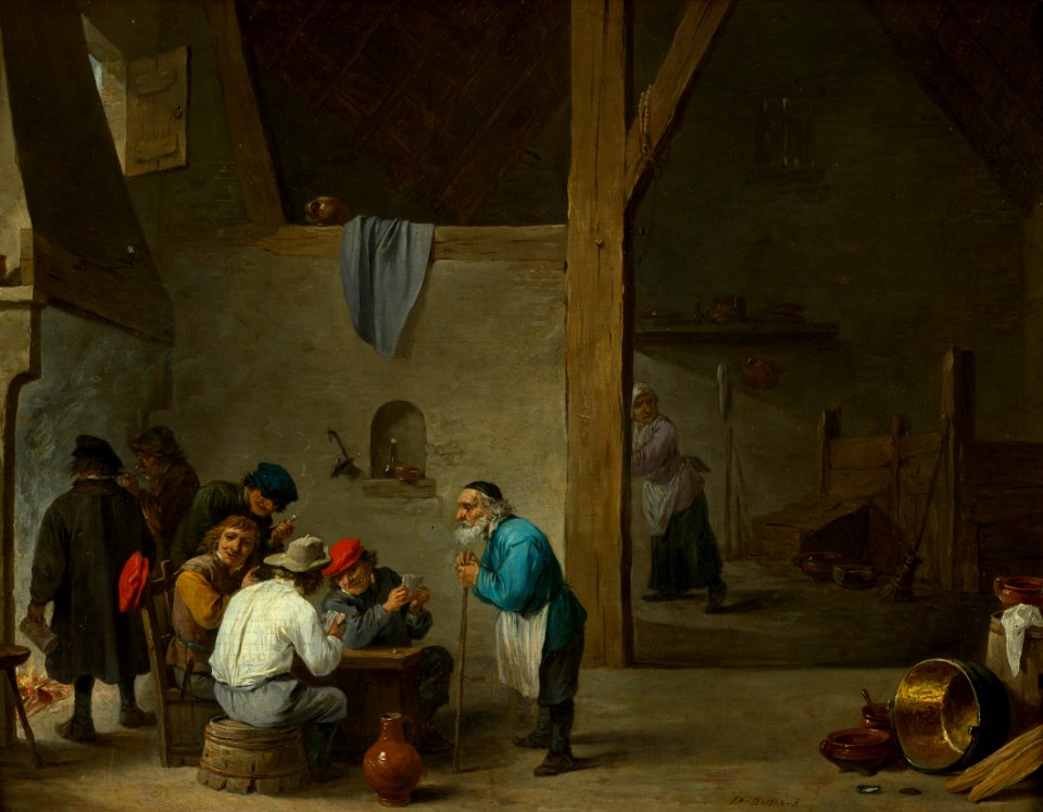 David Teniers the Younger (Antwerp 1610-Brussels 1690) - The Card-Players - RCIN 405217 - Royal Collection