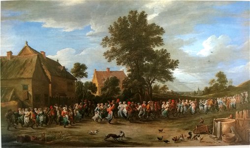 David Teniers the Younger - Village Dance with a Crowd