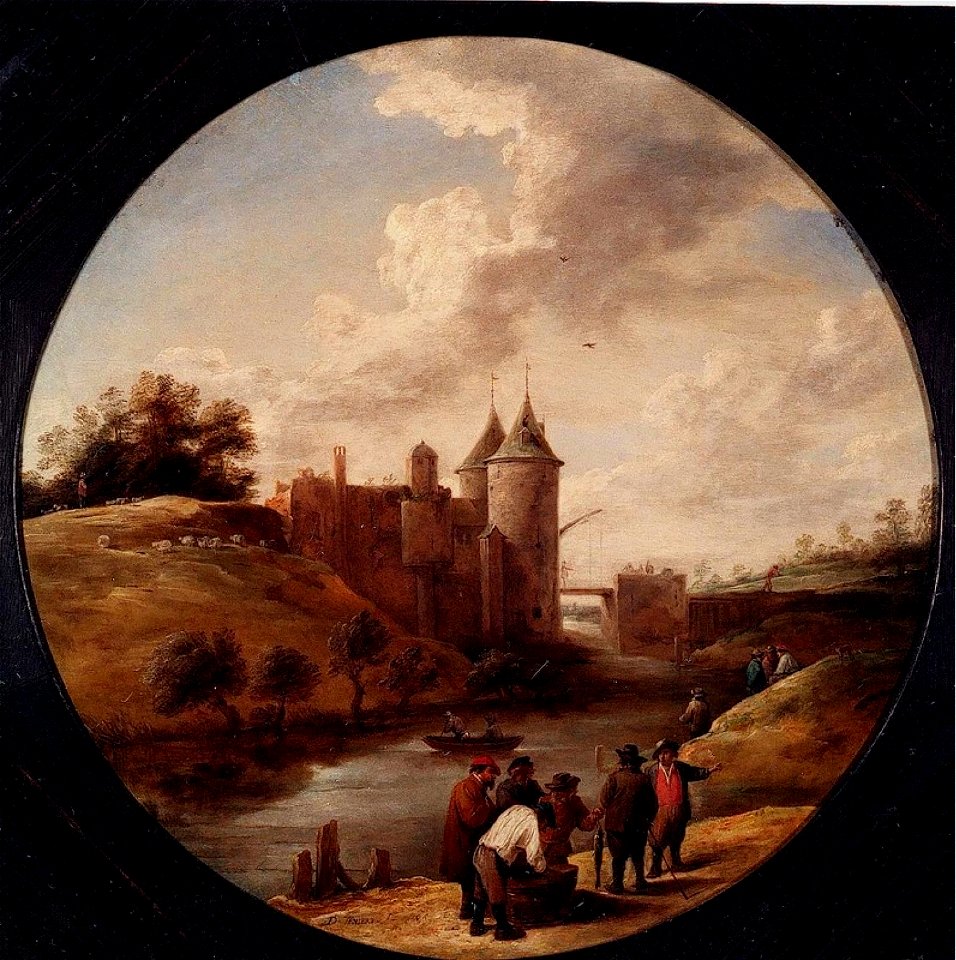 David Teniers the Younger - Landscape with Fishermen