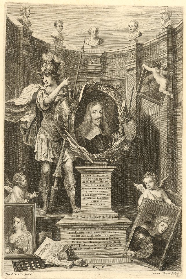 David Teniers, Frontispiz des Theatrum Pictorium (1660)
