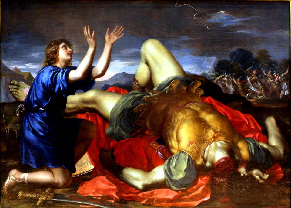 David thanking God after the death of Goliath-Italian anon-MBA Lyon A89-IMG 0327