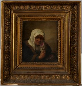 David Teniers the Younger - Old Lady with Rose - y1928-35 - Princeton University Art Museum