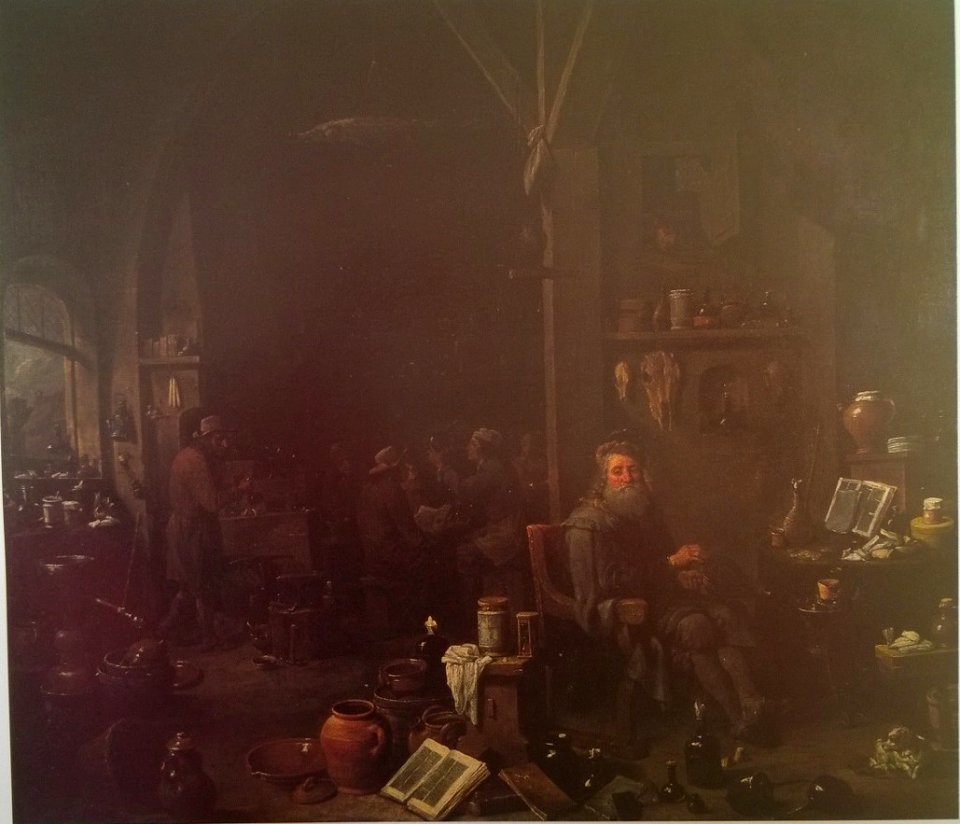 David Teniers the Younger - The Alchemist in his Laboratory